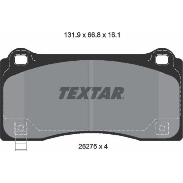 Textar Bremsbelagsatz 2627501 Textar Bremsbelagsatz 2627501