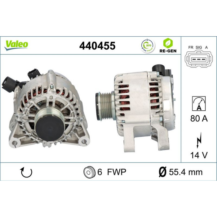 Valeo Lichtmaschine 440455 Valeo Lichtmaschine 440455