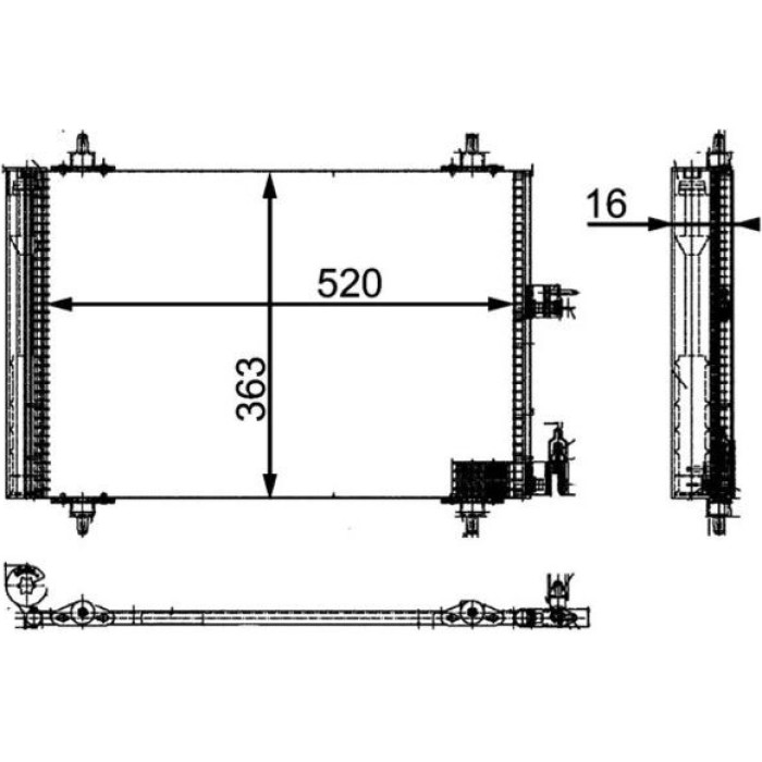 MAHLE Kondensator, Klimaanlage AC 323 000P MAHLE Kondensator, Klimaanlage AC 323 000P
