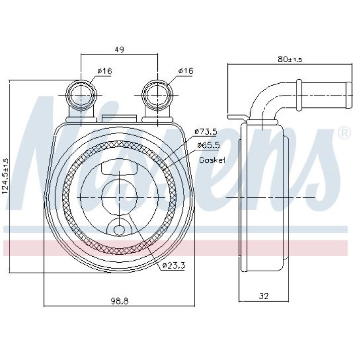 Nissens Ölkühler PKW 90701 Nissens Ölkühler PKW 90701