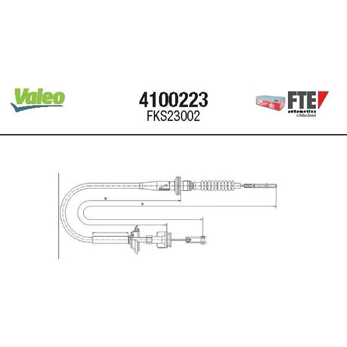 FTE Seilzug, Kupplungsbetätigung 4100223 FTE Seilzug, Kupplungsbetätigung 4100223