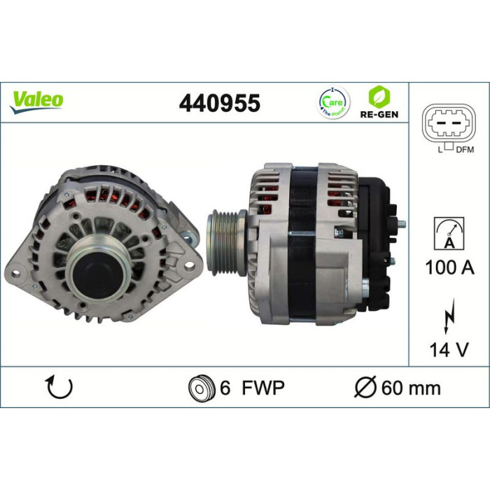 Valeo Lichtmaschine 440955 Valeo Lichtmaschine 440955