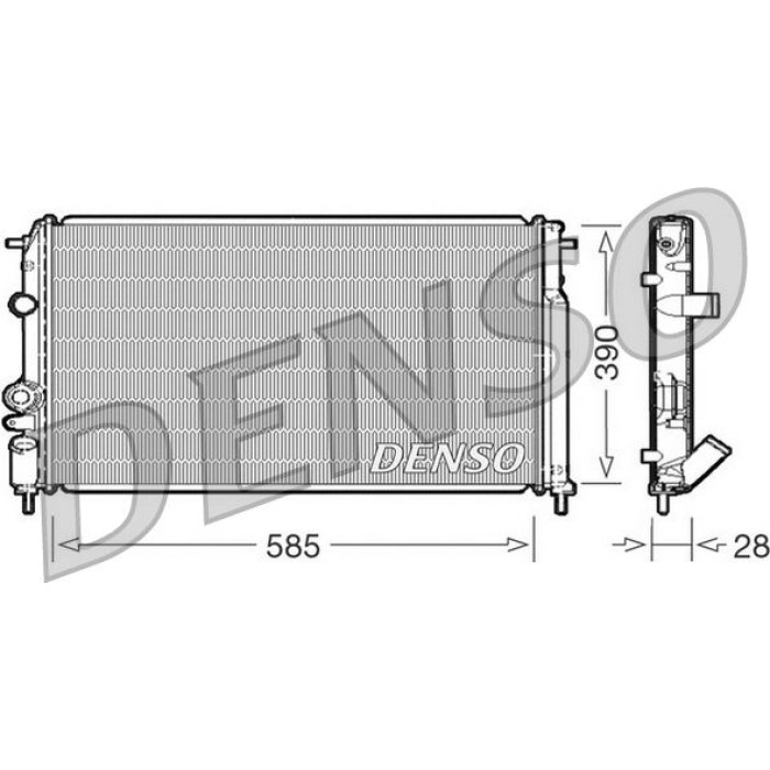 Denso Motorkühler DRM23052 Denso Motorkühler DRM23052