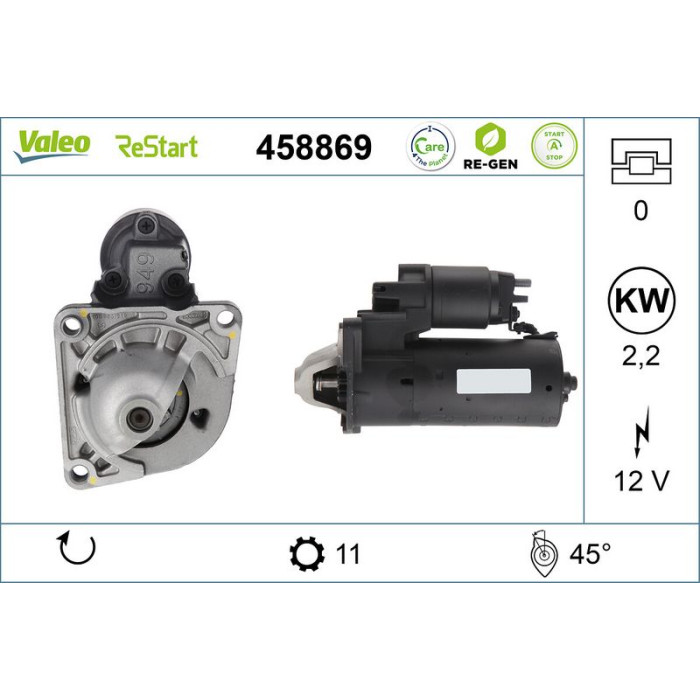 Valeo Anlasser 458869 Valeo Anlasser 458869