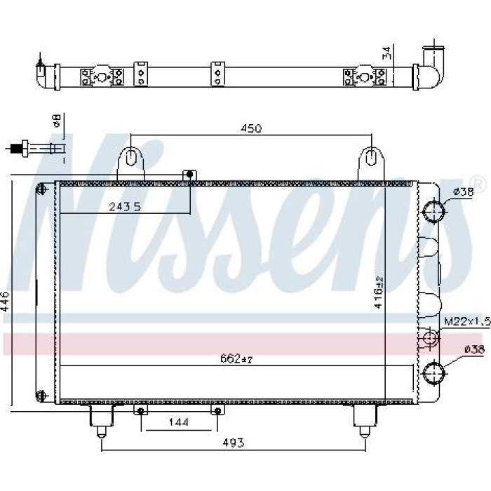 Nissens Wasserkühler PKW 63561 Nissens Wasserkühler PKW 63561
