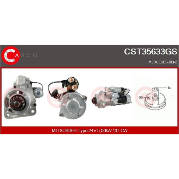 CASCO Anlasser CST35633GS CASCO Anlasser CST35633GS
