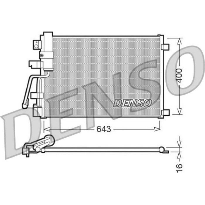 Denso Klimakondensator DCN46003