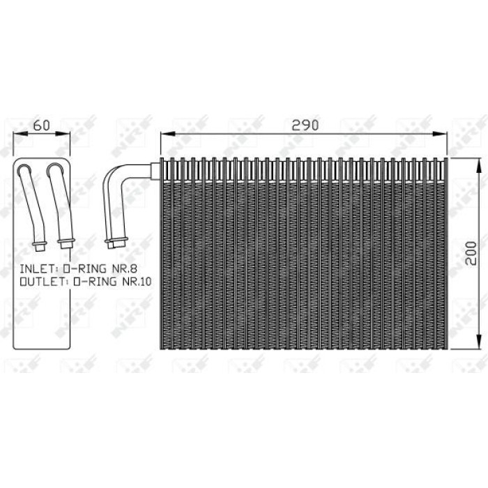 NRF Verdampfer 36146 NRF Verdampfer 36146