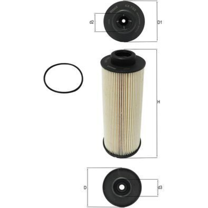 MAHLE Kraftstofffilter KX 73/2D MAHLE Kraftstofffilter KX 73/2D