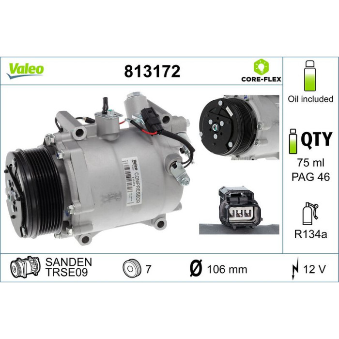 Valeo Kompressor 813172