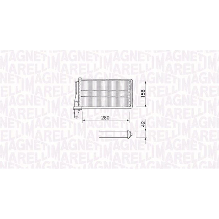 Magneti Marelli Heizungswärmetauscher 350218061000 Magneti Marelli Heizungswärmetauscher 350218061000