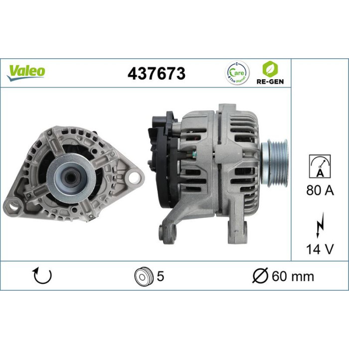 Valeo Lichtmaschine 437673 Valeo Lichtmaschine 437673