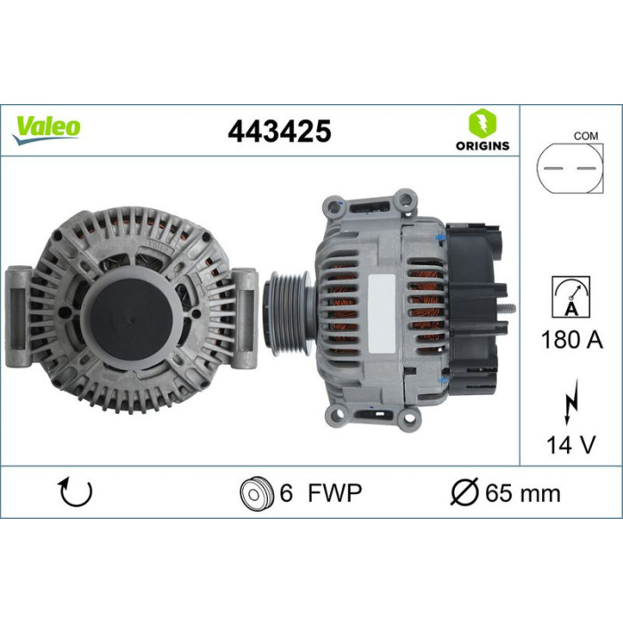 Valeo Lichtmaschine 443425 Valeo Lichtmaschine 443425
