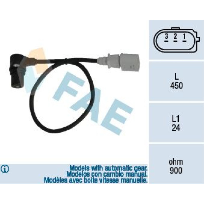 FAE Impulsgeber, Kurbelwelle 79055 FAE Impulsgeber, Kurbelwelle 79055