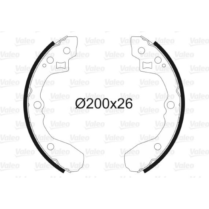 Valeo Bremsbacken 564000