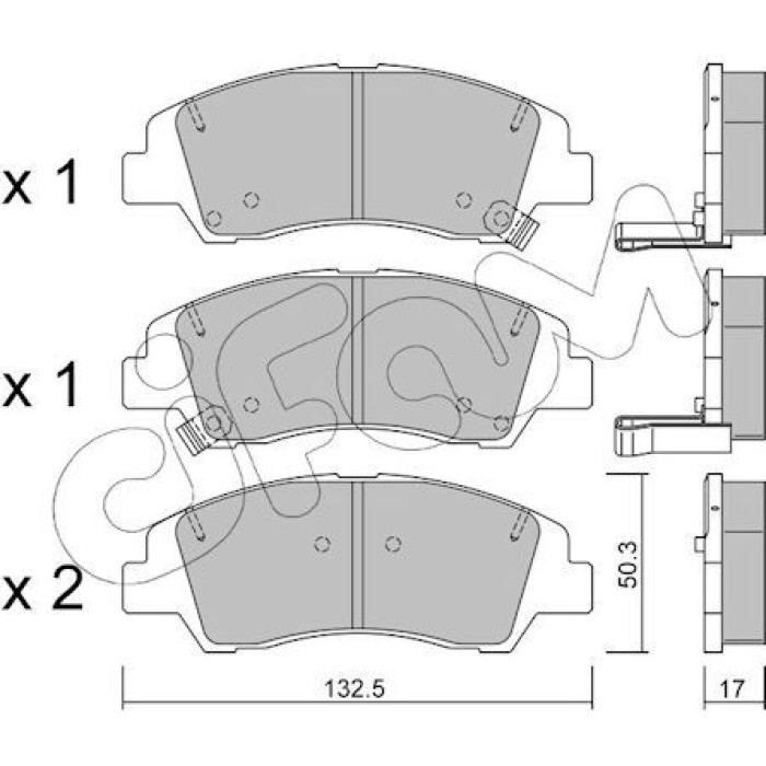 CIFAM Bremsbelagsatz, Scheibenbremse 822-1091-0 CIFAM Bremsbelagsatz, Scheibenbremse 822-1091-0