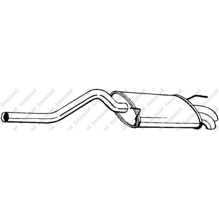 Bosal Schalldämpfer 227-105 Bosal Schalldämpfer 227-105