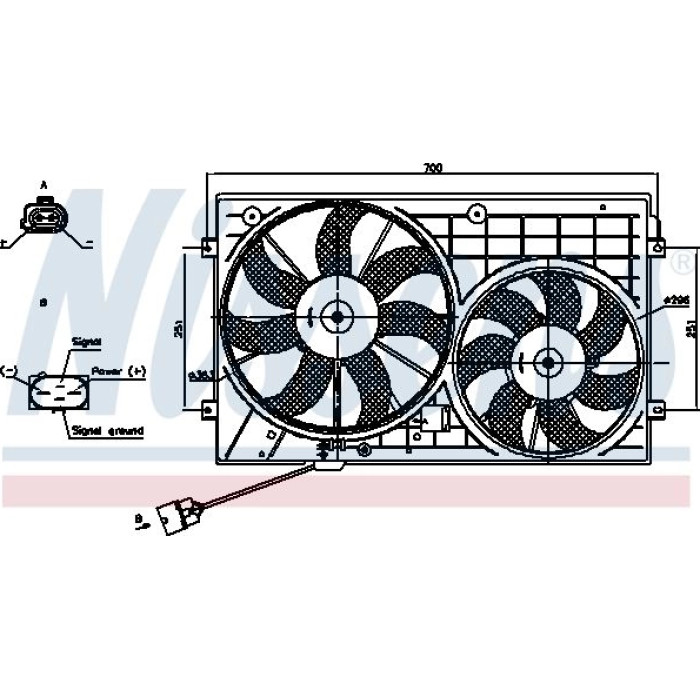 Nissens Kühlerlüfter PKW 85644 Nissens Kühlerlüfter PKW 85644