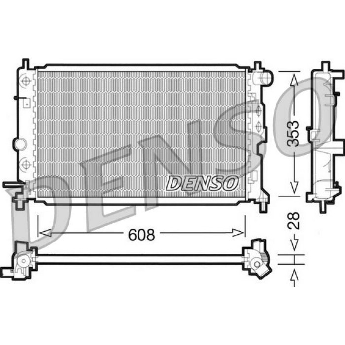 Denso Motorkühler DRM20026 Denso Motorkühler DRM20026