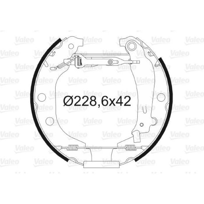 Valeo Bremsbacken 554640 Valeo Bremsbacken 554640