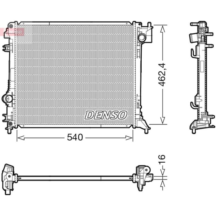 Denso Motorkühler DRM46062 Denso Motorkühler DRM46062