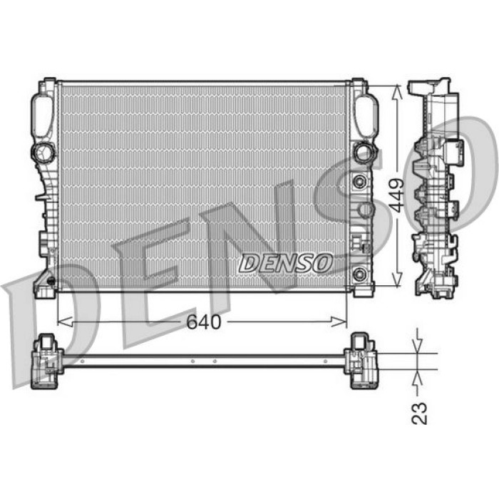 Denso Motorkühler DRM17090 Denso Motorkühler DRM17090