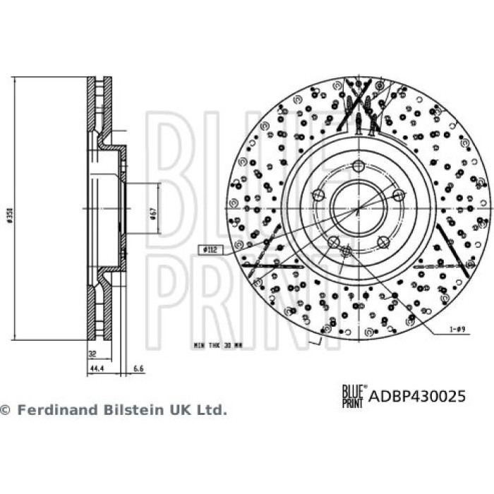 BluePrint Bremsscheibe ADBP430025