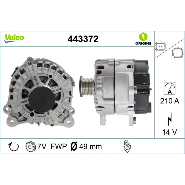 Valeo Lichtmaschine 443372 Valeo Lichtmaschine 443372