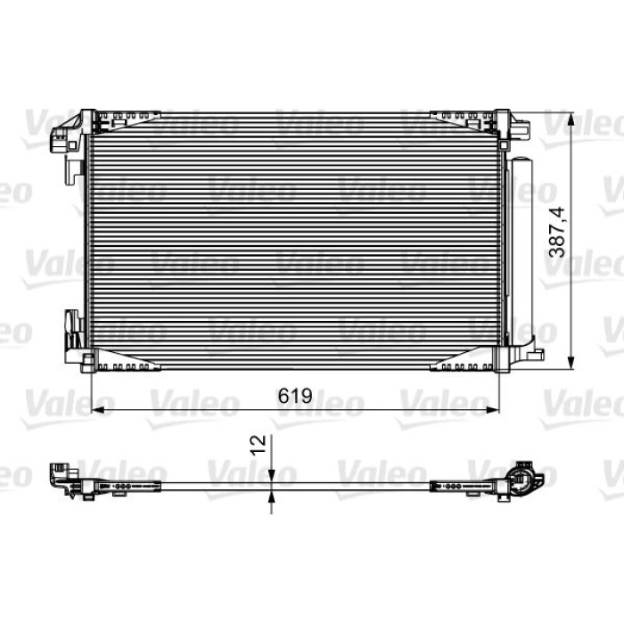 Valeo Klimakondensator 814027 Valeo Klimakondensator 814027