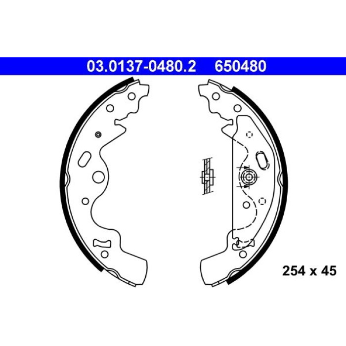 ATE Bremsbackensatz 03.0137-0480.2
