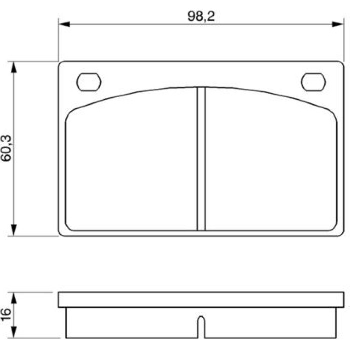 Bosch Bremsbelagsatz 0 986 462 001 Bosch Bremsbelagsatz 0 986 462 001