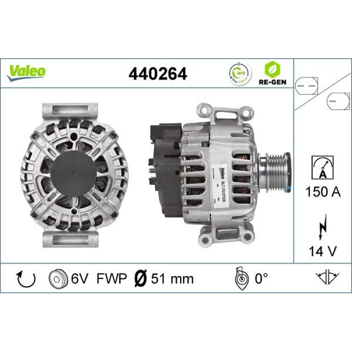 Valeo Lichtmaschine 440264 Valeo Lichtmaschine 440264