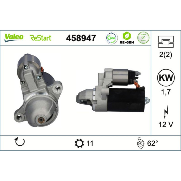 Valeo Anlasser 458947 Valeo Anlasser 458947