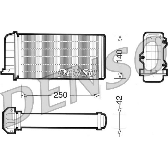 Denso Wärmetauscher DRR09002 Denso Wärmetauscher DRR09002
