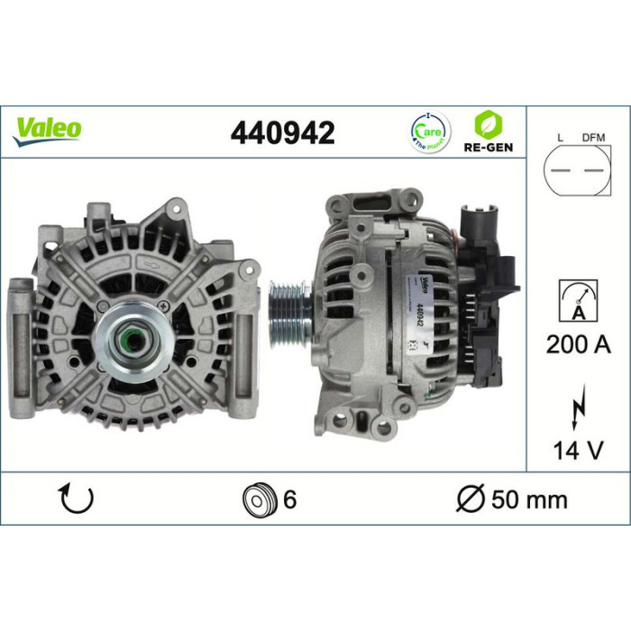 Valeo Lichtmaschine 440942 Valeo Lichtmaschine 440942