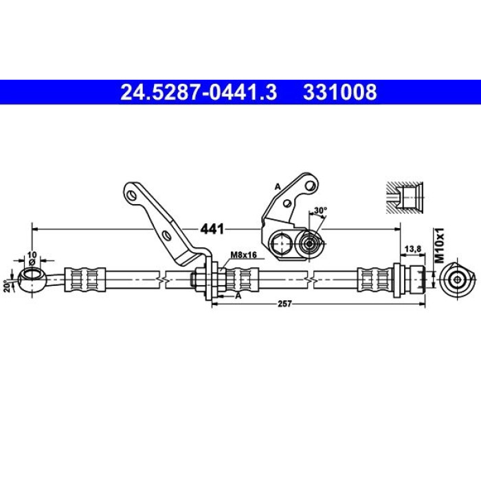 ATE Bremsschlauch 24.5287-0441.3 ATE Bremsschlauch 24.5287-0441.3
