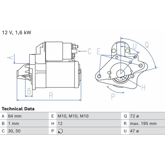 Bosch Starter 0 986 026 840