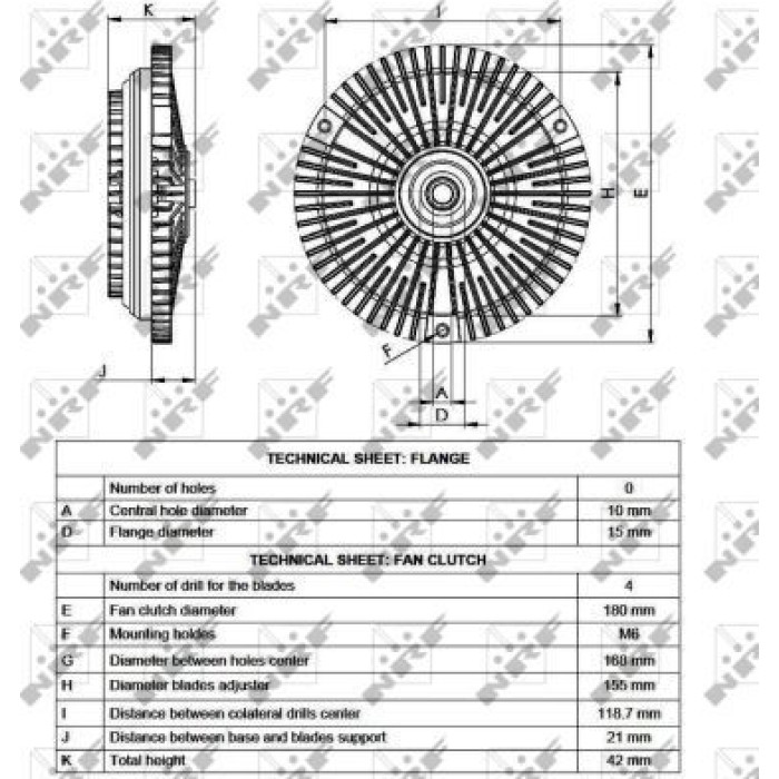 NRF Lüfterkupplung 49533 NRF Lüfterkupplung 49533