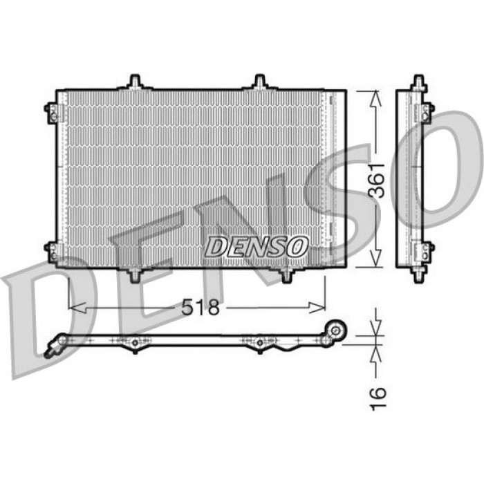 Denso Klimakondensator DCN07013 Denso Klimakondensator DCN07013