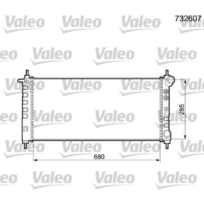 Valeo Motorkühler 732607 Valeo Motorkühler 732607