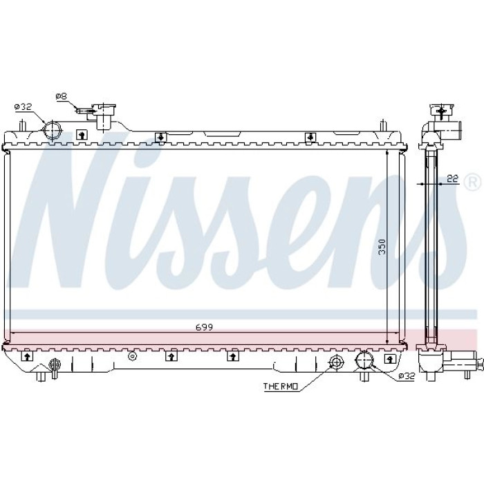 Nissens Wasserkühler PKW 64629A