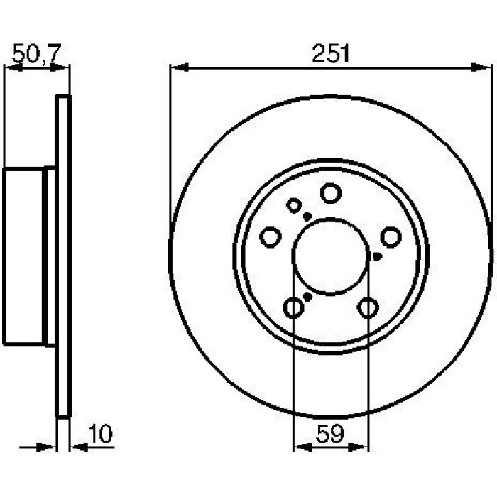 Bosch Bremsscheibe 0 986 479 B31 Bosch Bremsscheibe 0 986 479 B31