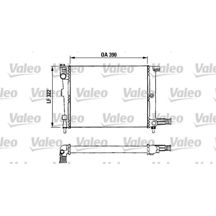 Valeo Motorkühler 730632 Valeo Motorkühler 730632