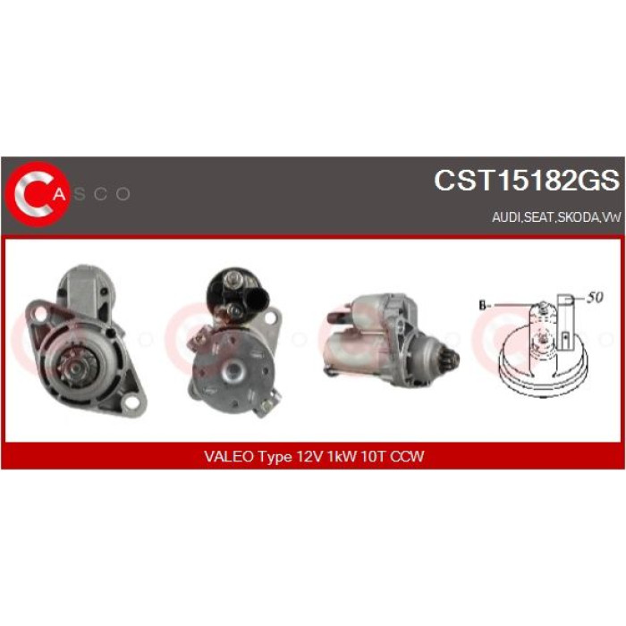 CASCO Anlasser CST15182GS CASCO Anlasser CST15182GS