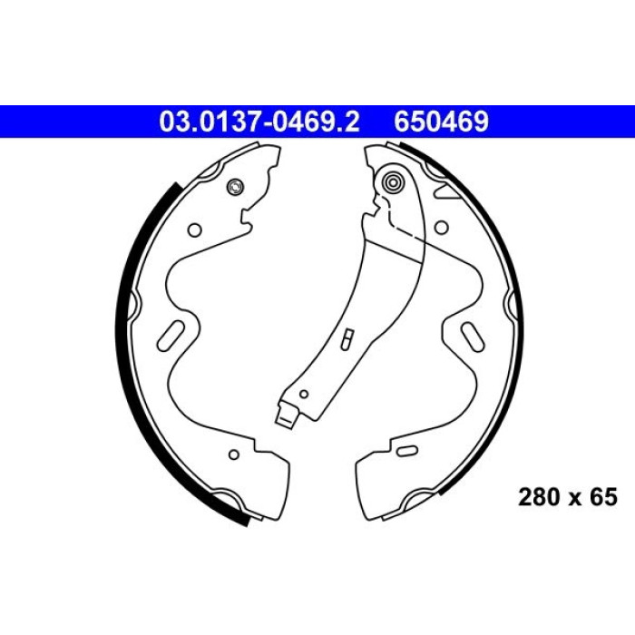 ATE Bremsbacken 03.0137-0469.2 ATE Bremsbacken 03.0137-0469.2