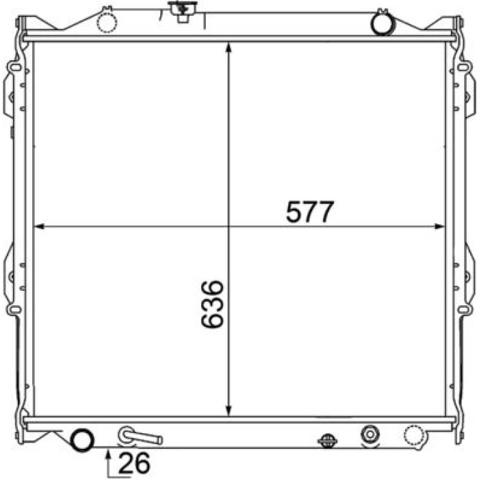 MAHLE Kühler, Motorkühlung CR 1528 000S
