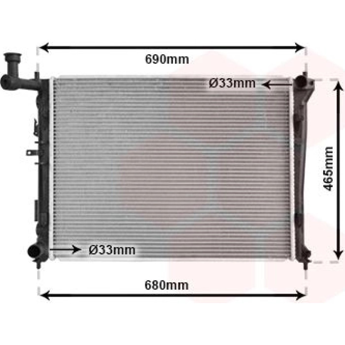 Van Wezel Motorkühler 82002179 Van Wezel Motorkühler 82002179