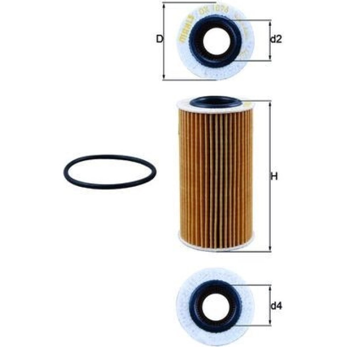 Mahle Original Ölfilter OX 1076D Mahle Original Ölfilter OX 1076D