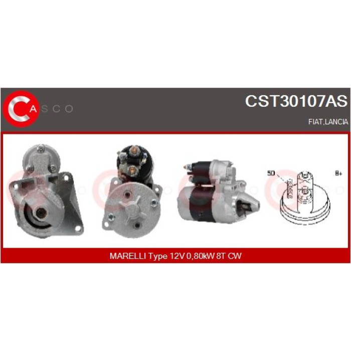 CASCO Anlasser CST30107AS CASCO Anlasser CST30107AS