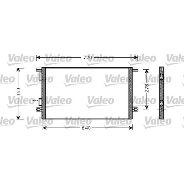 Valeo Klimakondensator 818008